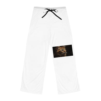 Cozy Cat Portrait Pajama Pants – Women’s Soft Lounge Sleepwear