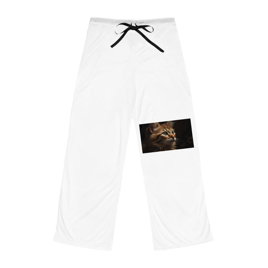 Cozy Cat Portrait Pajama Pants – Women’s Soft Lounge Sleepwear